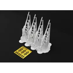 Metallic Details Mdr72133 1/72 Mg 131 Aircraft Machine Gun 4 Pcs