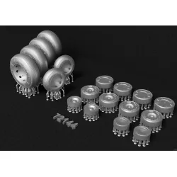Metallic Details Mdr72144 1/72 Antonov An-32 Wheels With Separate Wheel Hubs 3d Printed Detail Set For Amodel Kit