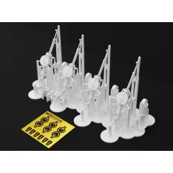 Metallic Details Mdr72155 1/72 7.62 Mm Degtyaryov Da Aircraft Machine Gun 4 Pcs