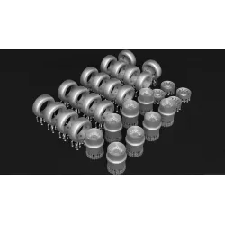 Metallic Details Mdr72168 1/72 B-58 Hustler Wheels 3d Printed Detail Set