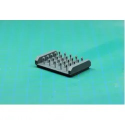 Mf-zone P40 1/24 Hood Pins 25 Pcs 3d Print