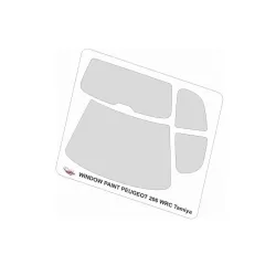 Mf-zone Sz05 1/24 Window Masks For Peugeot 206 Wrc