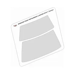 Mf-zone Sz07 1/24 Window Masks For Mitsubishi Lancer Evo 7 For Tamiya