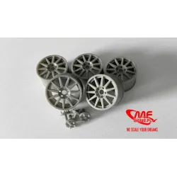 Mf-zone Tk24104 1/24 Speedline 18inch Peugeot 206 Wrc 3d Print Resin Kit