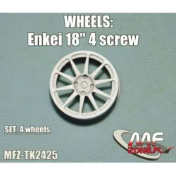 Mf-zone Tk2425 1/24 Enkei Wheels 10 Spoke 4 Screw