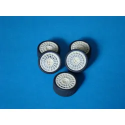 Mf-zone Tk2428 1/24 Lancia Wheels 5 Resin Wheels And 5 Tyres