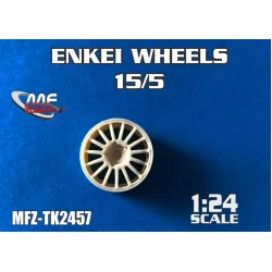 Mf-zone Tk2457 1/24 Enkei Wheels 15/5 Resin Kit