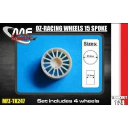 Mf-zone Tk247 1/24 Oz-racing Wheels 15 Spoke 4 Screw Resin Kit