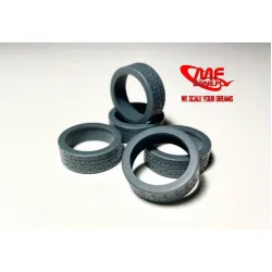 Mf-zone Tk2484 1/24 Mrf Zta Tyres For Belkits 5 Pcs 3d Print Resin Set
