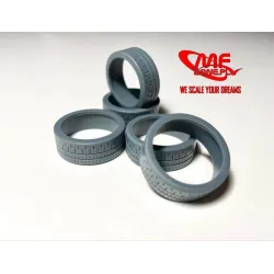 Mf-zone Tk2488 1/24 Hankook Z215 Tyres For Belkits 5 Pcs 3d Print Resin Set