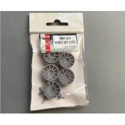 Mf-zone Tk2498 1/24 Enkei 10/4 Wheels 5 Pcs 3d Print Resin Kit