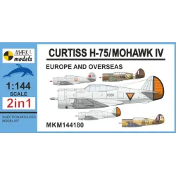 Mark I Mkm144180 1/144 Curtiss H-751/75a-7/Mohawk Iv Europe Overseas 2in1