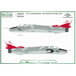 Model Maker D48242 1/48 Decal For Su-22 In Polish Service - The Sad End Su-22um3k 308