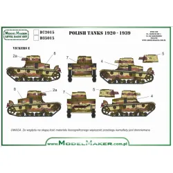 Model Maker D72015 1/72 Decal for Polish tanks markings 1920 – 1939