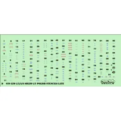 Modelmaker 1/72 D72029 Lim-1/2/5/6/Sblim-1/2 Polish Stencils Late Aircraft Decal