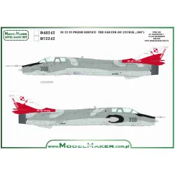Model Maker D72242 1/72 Decal For Su-22 In Polish Service - The Sad End Su-22um3k 308