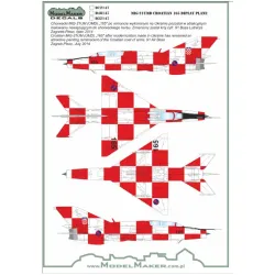 Model Maker Md32147 1/32 Mig-21umd Croatian 165 Display Plane