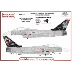 Model Maker Sd32231 1/32 Austrian Eurofighter Typhoon Combat Display 2024 Decal For Aircraft