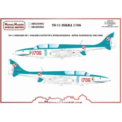 Model Maker Sd482005 1/48 Ts-11 Iskra 1706 Decal For Aircraft