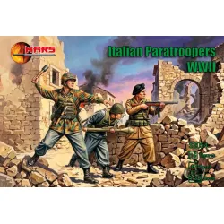 Mars Figures 32054 1/32 Italian Paratroopers Ww2 16 Figures / 8 Poses