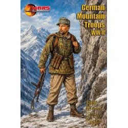 Mars Figures 32055 1/32 German Mountain Troops Ww Ii 13 Figures 7 Poses