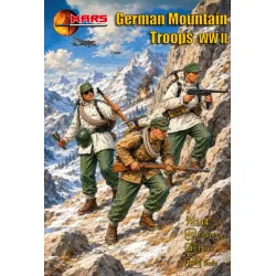 Mars Figures 72144 1/72 German Mountain Troops Ww Ii 40 Figures 8 Poses