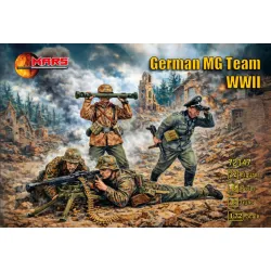 Mars Figures 72147 1/72 German Mg Team Wwii 32 Figures 8 Poses 8 Guns