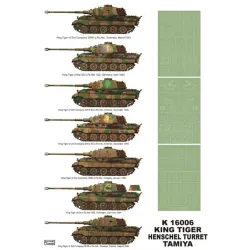 Montex K16006 1/16 King Tiger 2 Insignia Masks For Tamiya Trumpeter Kits