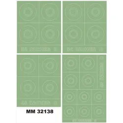 Montex Mm32138 1/32 Raf Roundels Type C 4 Insignia Masks