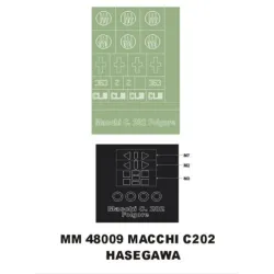 Montex Mm48009 1/48 Macchi C202 1 Canopy Masks Outside 1 Insignia Masks Hasegawa