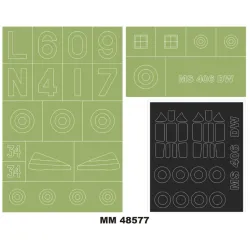 Montex Mm48581 1/48 Fairey Battle 2 Canopy Out/In 2 Insignia Masks For Trumpeter Kits