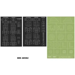 Montex Mm48582 1/48 Wetland Lysander I 2 Canopy Out/In Insignia Masks For Airfix
