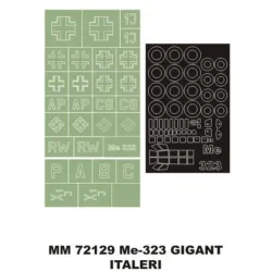Montex Mm72129 1/72 Me 323 Gigant 1 Canopy Mask Outside 2 Insignia Masks Italeri