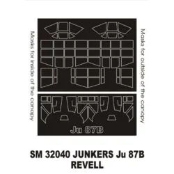Montex Sm32040 1/32 Painting Mask For Ju-87b Outside-inside For Revell Kits