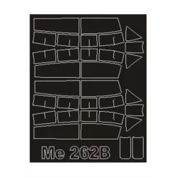 Montex Sm32077 1/32 Painting Mask For Me-262b-1 Outside-inside For Trumpeter Kit