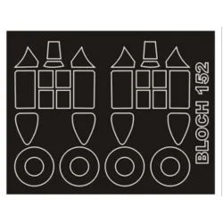 Montex Sm32089 1/32 Painting Mask For Bloch 152 Outside-inside For Azur Kits