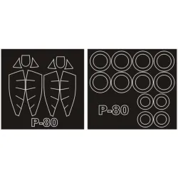 Montex Sm32098 1/32 Painting Mask For P-80 Shooting Star Outside-inside For Czech Model Kits