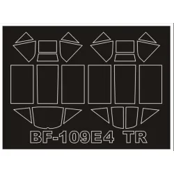 Montex Sm32114 1/32 Painting Mask For Bf-109e4 Outside-inside Trumpeter Kits