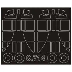 Montex Sm32117 1/32 Painting Mask For Caudron C-714 Outside-inside For Azur Kits