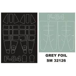 Montex Sm32126 1/32 Painting Mask For F-84e Thunderjet Outside-inside For Hobbyboss Kits