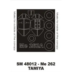 Montex Sm48012 1/48 Painting Mask For Me-262a-1a Outside Inside For Tamiya Kits