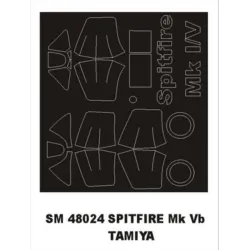 Montex Sm48024 1/48 Painting Mask For Spitfire Mk Vb Outside For Tamiya Kits