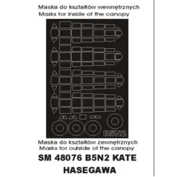 Montex Sm48076 1/48 Painting Mask For B5n Kate Outside-inside For Hasegawa Kits