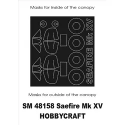 Montex Sm48158 1/48 Painting Mask For Seafire Mkxv Out/In For Hobbycraft Kits