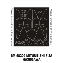 Montex Sm48209 1/48 Painting Mask For Mitsubishi F-2a Out/In For Hasegawa Kits