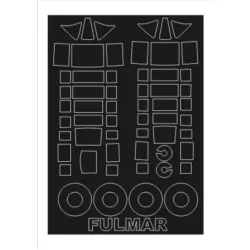 Montex Sm48264 1/48 Painting Mask For Fairey Fulmar Outside Inside For Mpm Kits