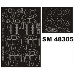 Montex Sm48305 1/48 Painting Mask For Pby/Oa-10a Catalina Outside Inside Revell