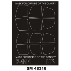 Montex Sm48316 1/48 Painting Mask For F-111 Outside Inside For Hobbyboss Kits