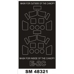 Montex Sm48321 1/48 Painting Mask For E2c Hawkeye Outside Inside For Kinetic Kit