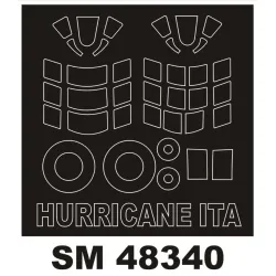 Montex Sm48340 1/48 Painting Mask For Hawker Hurricane Mk I Out/In For Italeri Kits